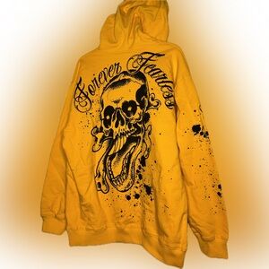 Watson Forever Fearless Graphic Hoodie – Mustard Yellow | Size XL